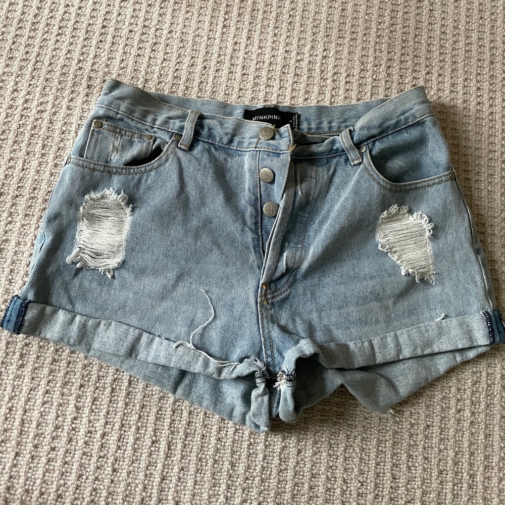 MINKPINK denim shorts